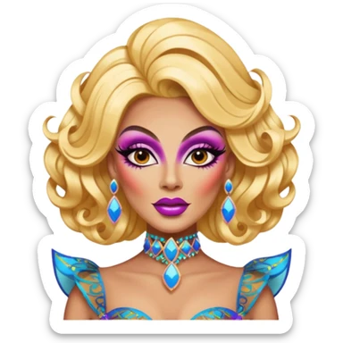 A drag queen sticker