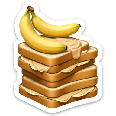 banana sandwich sticker