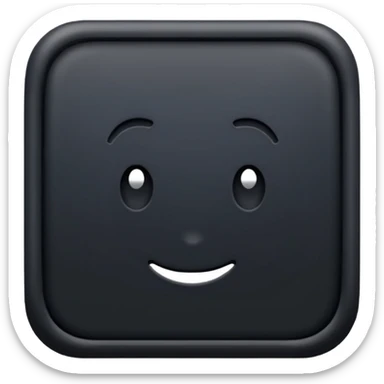 Completely black square  sticker