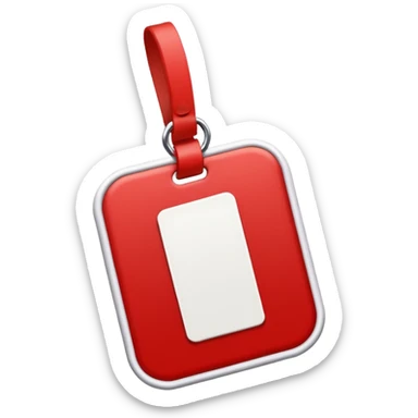 Keep everything the same classic red and white name tag except for the word ‘Name’ and replace the word 'Name' with ‘Content’ instead  sticker