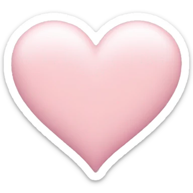 pastel pink heart sticker