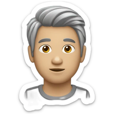 Hámster ruso gris rayado sticker