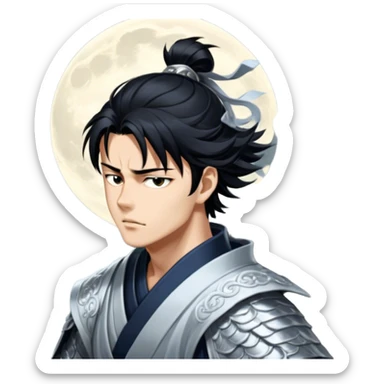 Moonlit Samurai sticker
