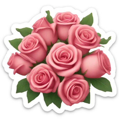 Bouquet of roses  sticker