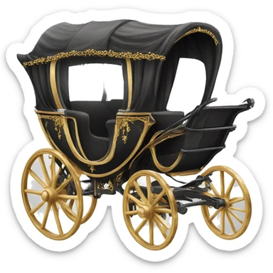 horse carriage sticker