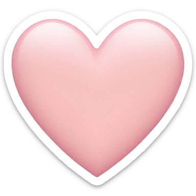 Light pink heart sticker