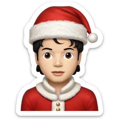 Michel jackson navideño sticker