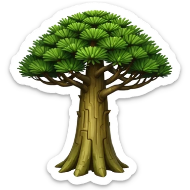 A Brazilian araucaria tree sticker