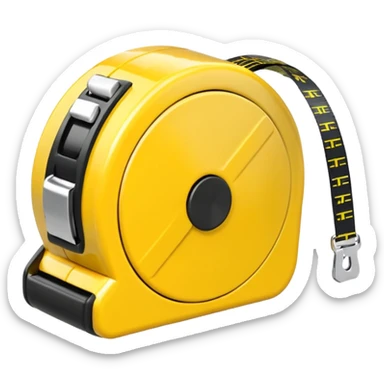 Tape measure sticker