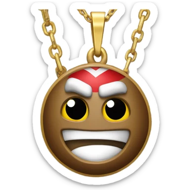 Brutus buckeye with gold chain sticker