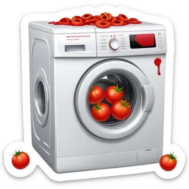 Rotten Tomatoes in a washing machine  sticker