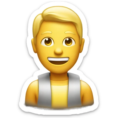 Glowing and flashing "online" sticker