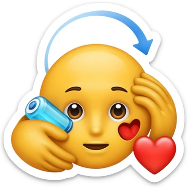 Naked girl playing with vagina sticker