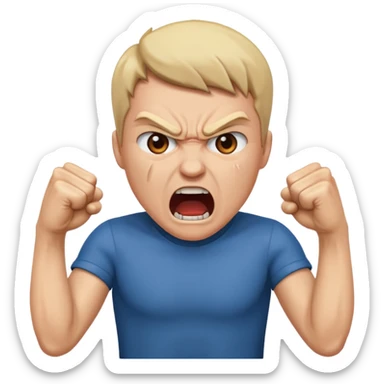 Personne qui fait un fuck sticker