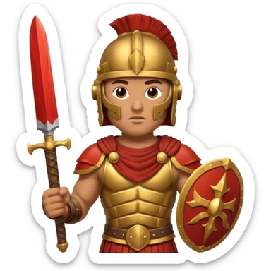 Roman Gladiator front sticker