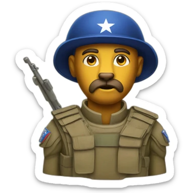 Lion soldier israel sticker