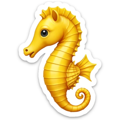 Emoji seahorse sticker