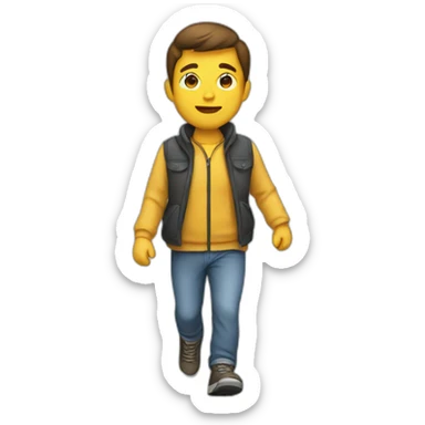 person walking sticker