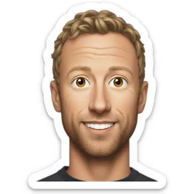 Chris martin sticker