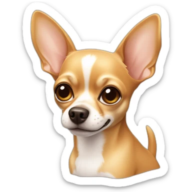 Tan chihuahua sticker