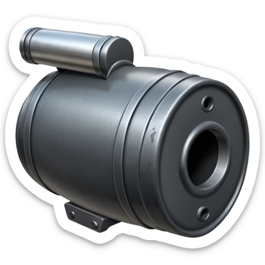 close-up of a shotgun barrel sticker