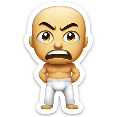 Angry underpants  sticker