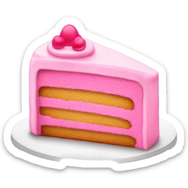 pink cake  sticker