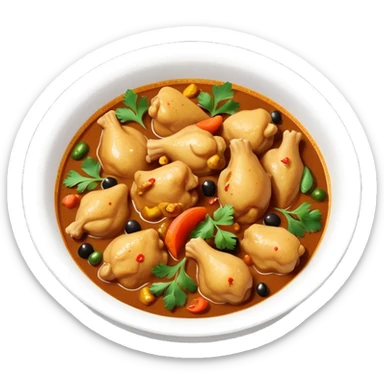 Desi chicken curry in black corai sticker