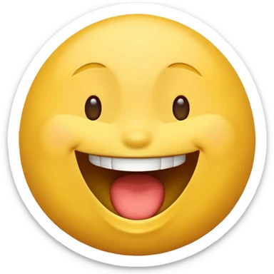 new laugh emoji, full belly laughing sticker