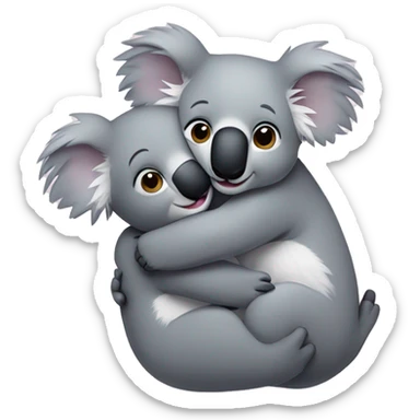 Koala hug sticker