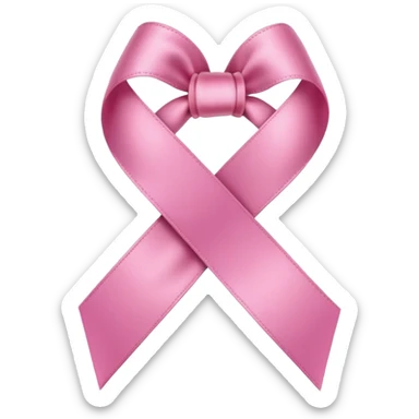 Cancer pink robbon sticker
