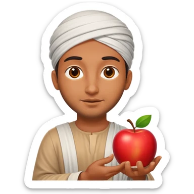 arab god with an apple sticker