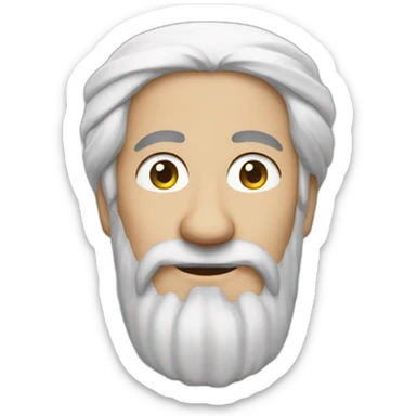 Ben Laden avec des habits blanc sticker