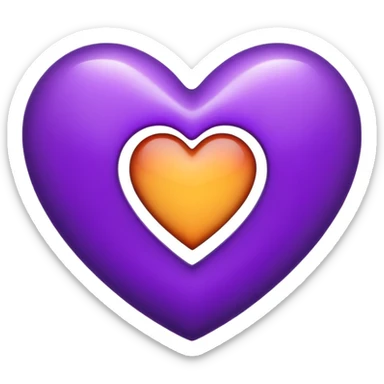 The Letter “i” inside a Purple Heart sticker