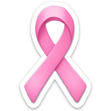 pink cancer ribbon sticker