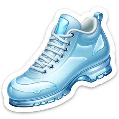 shoe made of ice sticker