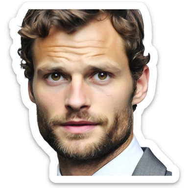 Realistic Photo Jamie Dornan as Mr Grey sticker