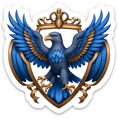 Hogwarts Ravenclaw crest Eagle sticker