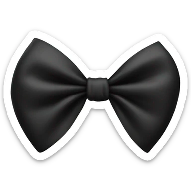 Black bow  sticker