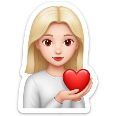 🤗 holding a ❤️ sticker