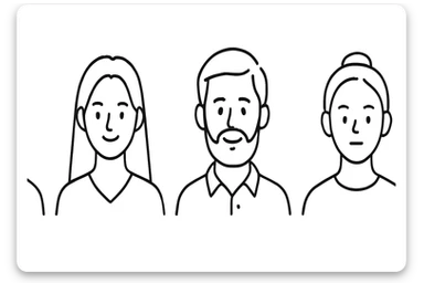 Create avatars in a similar style but with different variations, outline avatar sticker