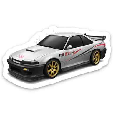 Drift car sticker