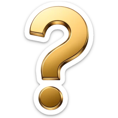 confused with question mark sticker