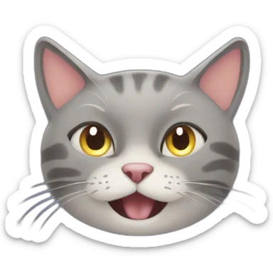 Good night cat reacting "outstanding" sticker