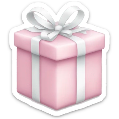 Light pink Christmas gifts under a white Christmas tree  sticker