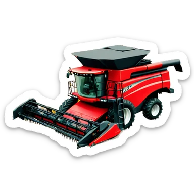 Combine harvester sticker