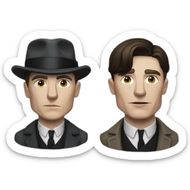 Thomas shelby et sigma se serre la main sticker