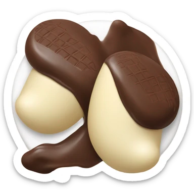 chocolate and vanilla quenelle sticker