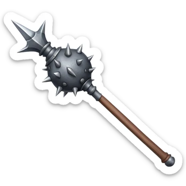 medieval mace sticker