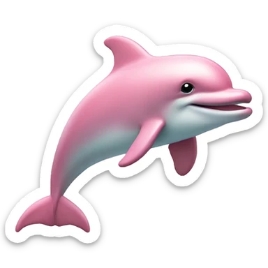 Pastel-pink-colors-dolphin sticker